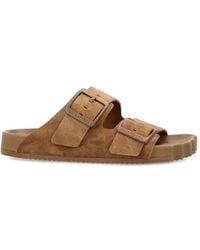 Balenciaga - Suede Sunday Slippers Sandal - Lyst