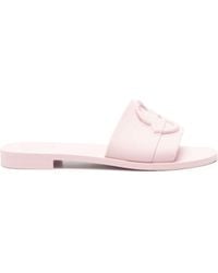 Moncler - Logo Pool Slides - Lyst