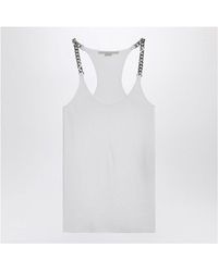 Stella McCartney - Tank Top With Chain Straps - Lyst