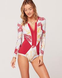 L Space Synthetic Mod One Piece Swimsuit In White Lyst
