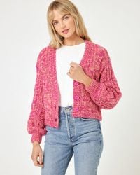 LSPACE - Strawberry Fields Cardigan - Lyst