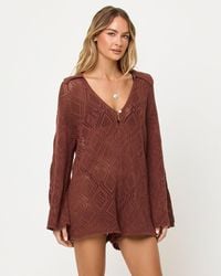 LSPACE - Golden Daze Romper - Lyst