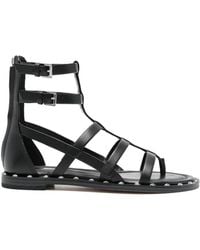 Michael Kors - Noa Buckle-Detail Studded Sandals - Lyst