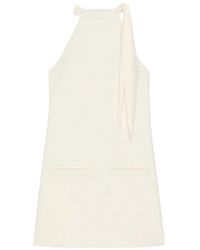 Courreges - Neck-Detail Mini Dress - Lyst