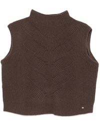 Herno - Sleeveless High-Neck Sweater - Lyst