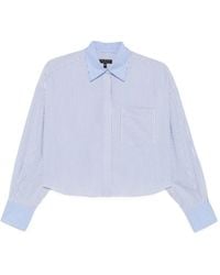 Rag & Bone - Striped Cropped Shirt - Lyst