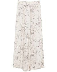 Peserico - Floral-Print Palazzo Pants - Lyst