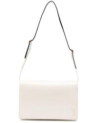 Jil Sander - File Logo-Print Foldover Shoulder Bag - Lyst
