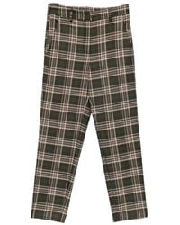 NINA 14.7 - Check Trousers - Lyst