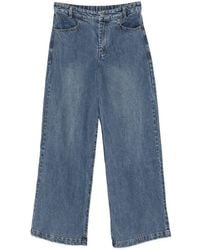 Xirena - Elasticated-Waistband Straight-Leg Jeans - Lyst