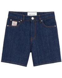 Ami Paris - Cotton Heritage Label Shorts - Lyst