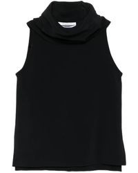 Another Tomorrow - Cowl Neck Blouse - Lyst