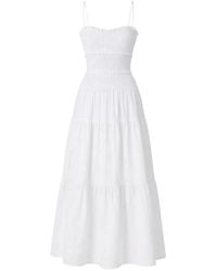 MICHAEL Michael Kors - Shirred Tiered Maxi Dress - Lyst
