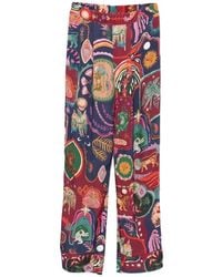 FARM Rio - Elasticated-Waistband Patterned Trousers - Lyst