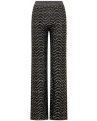 Missoni - Zigzag-Knit Metallic-Thread Trousers - Lyst