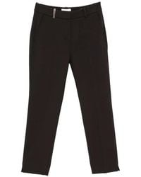 Peserico - Logo-Plaque Trousers - Lyst