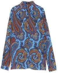 Etro - Camicia Con Stampa Paisley - Lyst