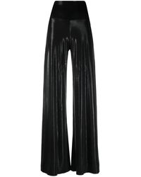 Norma Kamali - High-Waisted Flared Trousers - Lyst