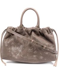 Brunello Cucinelli Perforated Bag - Natural