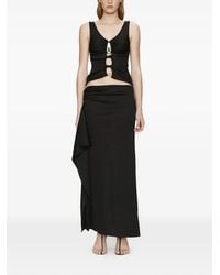 Christopher Esber - Crystal Pendant Open Twist Tank Top - Lyst