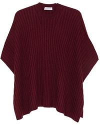 Gabriela Hearst - Baron Ribbed-Knit Poncho - Lyst