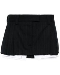 Miu Miu - Striped Skirt - Lyst