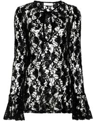 Nina Ricci - Sequin Lace Cut-out Top - Lyst