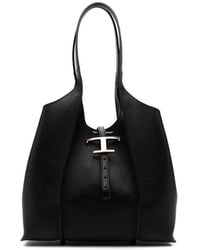 Tod's - T Timeless Mini Leather Tote Bag - Lyst