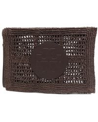 Tory Burch - Ella Clutch With Logo - Lyst