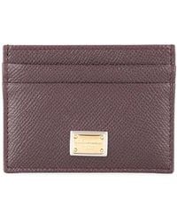 Dolce & Gabbana - Leather Card Holder - Lyst