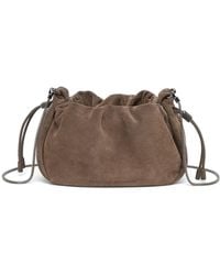 Brunello Cucinelli - Mellow Mini Leather Bucket Bag - Lyst