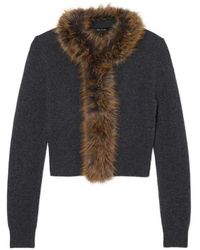 Marc Jacobs - Faux Fur Lined Cardigan - Lyst