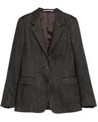 Tagliatore - Herringbone-Pattern Single-Breasted Jacket - Lyst