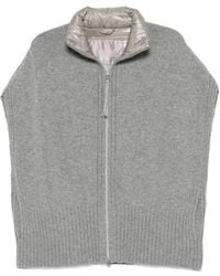 Herno - Ribbed-Knit Gilet - Lyst