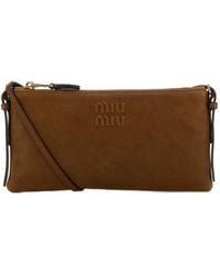 Miu Miu - Biscuit Leather Crossbody Bag - Lyst
