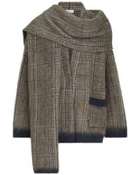 Brunello Cucinelli - Scarf Cardigan - Lyst