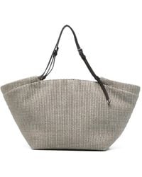 Brunello Cucinelli - Cotton And Nylon Tote Bag - Lyst