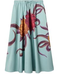 La DoubleJ - Floral-Print Skirt - Lyst