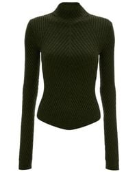 Victoria Beckham - Ribbed Sweater - Lyst