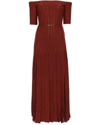 Gabriela Hearst - Kurt Knit Pleated Maxi Dress - Lyst