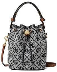 Tory Burch - Mini Bucket Bag T Monogram - Lyst