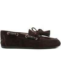 Miu Miu - Beaded Tassels Loafers - Lyst