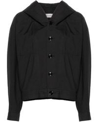 Lemaire - Cotton Blend Hooded Jacket - Lyst