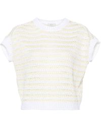 Peserico - Striped Sweater - Lyst