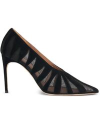 Malone Souliers - Tippi Panelled Suede Pumps - Lyst