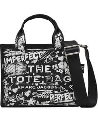 Marc Jacobs - The Small Punk Scribble Canvas Tote Bag - Lyst