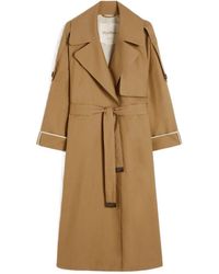 Max Mara - Oversized Water-Repellent Twill Trench Coat - Lyst