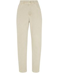 Brunello Cucinelli - Denim Baggy Trousers - Lyst