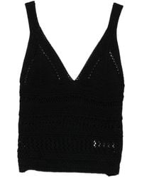 Alpha Studio - Crochet Top - Lyst