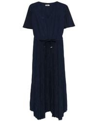 Herno - Robe Plissée À Col V - Lyst